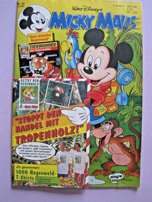 Micky Maus 1993 Nr. 32 | Ehapa Gb /  mit allen Beilagen / Z 1-