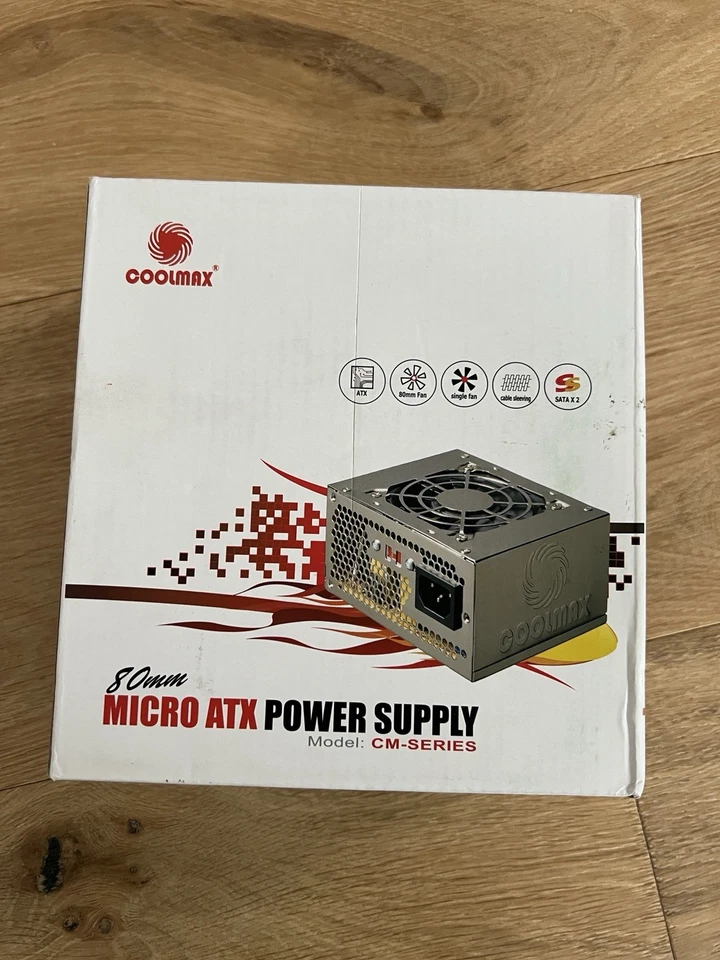 CoolMax 300 Watt 80mm Micro ATX Power Supply CM-300 Series - Image 2 of 4