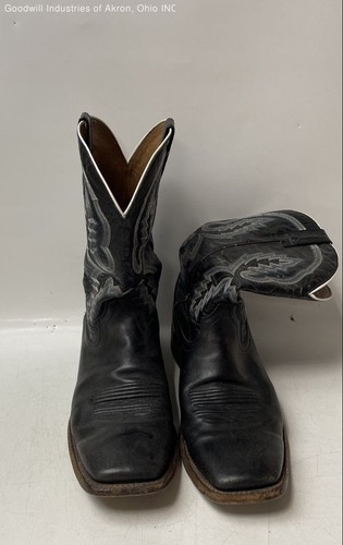 Ariat Heritage Roughstock Black Leather Western Cowboy Boots Size 13D