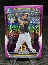 2023 Bowman Chrome Prospects Javier Rivas #BCP-159 Fuchsia Shimmer /199