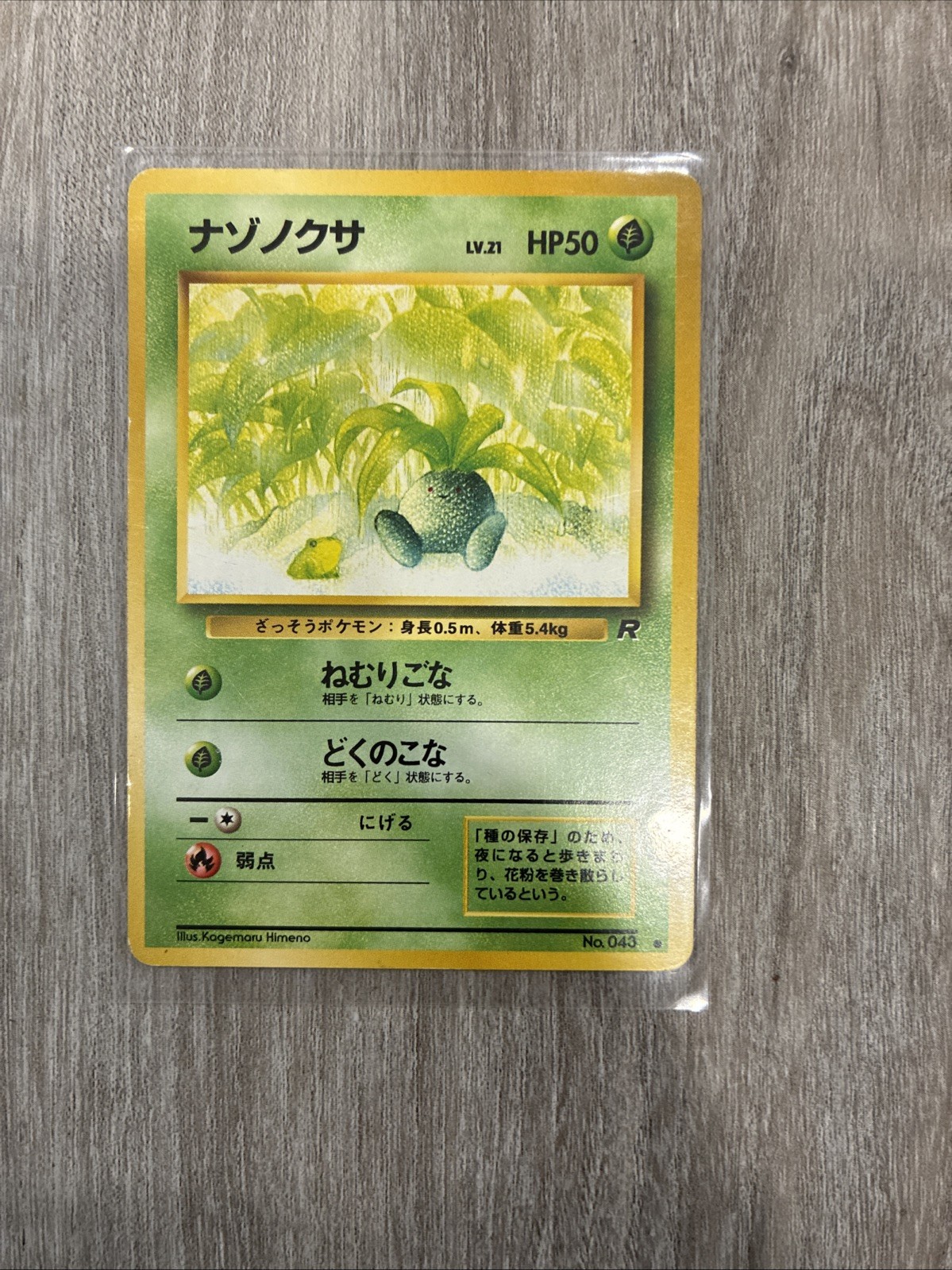 Pokemon Card Oddish Team Rocket Japanese No. 43 NM-Mint