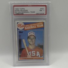 1985 Topps Mark McGwire RC #401 84 USA Baseball Team PSA 7 Graded