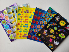 Trend stickers 1 sheet - sparkle flower space school music You Choose