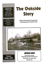 BARKINGSIDE V ENFIELD 1893 4/3/2009 ESSEX SENIOR LEAGUE - SEMI FINAL 1ST LEG EXC