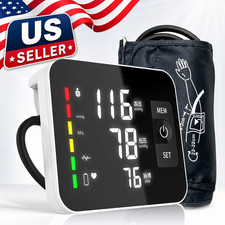 Blood Pressure Monitor Rechargeable Upper Arm, Large Screen, Black Clinically