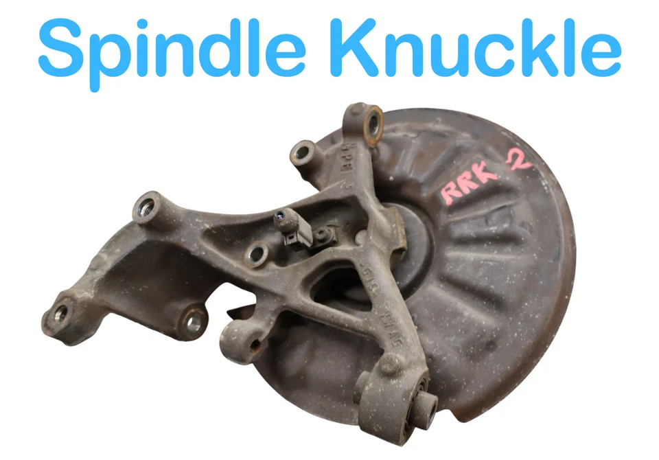 Conjunto de buje de nudillo de husillo lateral derecho trasero Volkswagen e-Golf 15-19 OEM Foto 3 de 4