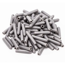 LUTER 100 pieces Dishwasher Rack Tine Prong Repair End Cover 25 x 5mm, Gray