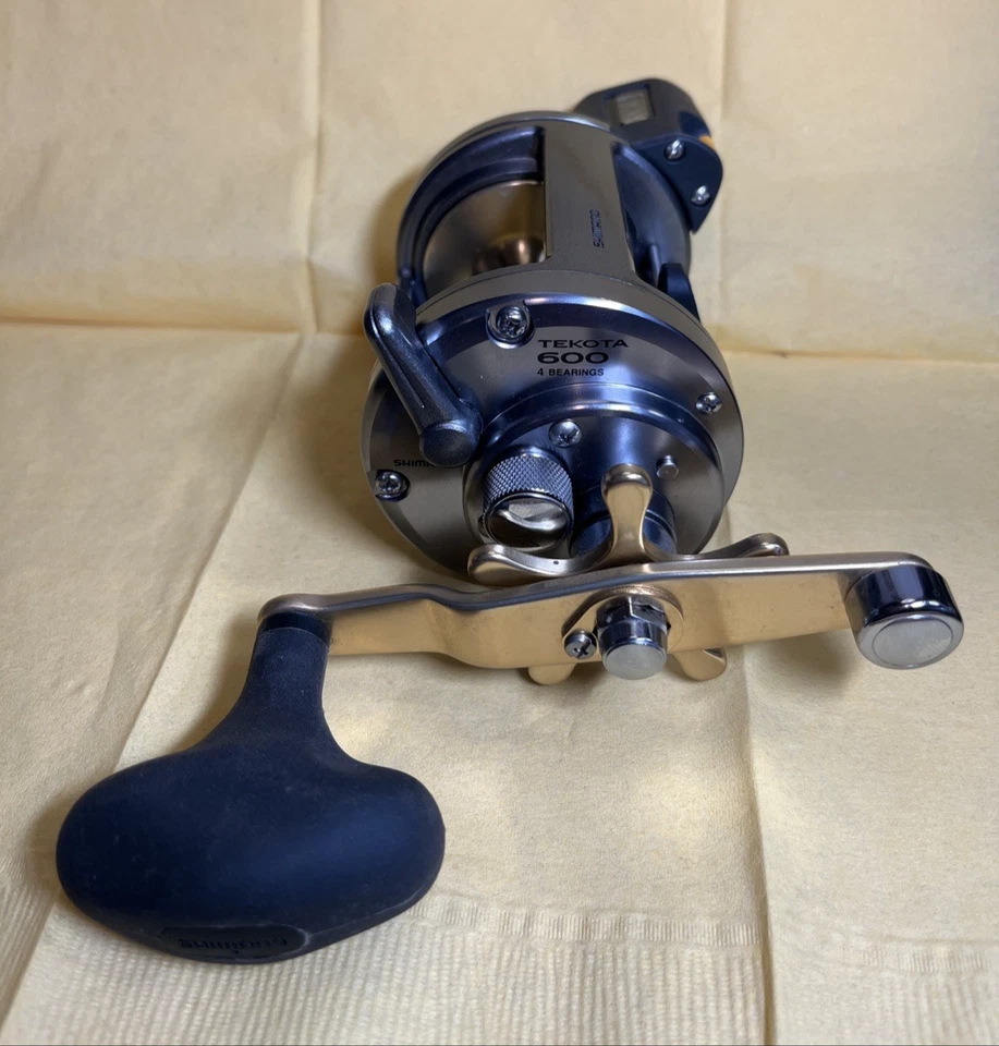 Shimano 1st Gen Tekota 600LC Levelwind Fishing Reel Carbontex Drag Upgrade Nice! - Image 2 of 4