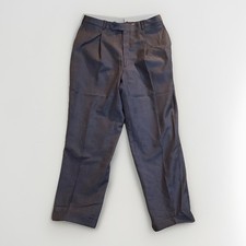 Royal Classic Vintage Mens 34x30 Classic Pleated Dress Pants Made In USA Gray