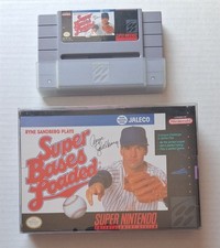 Super Nintendo SNES - Super Bases Loaded - w/ original box, case, game cartridge