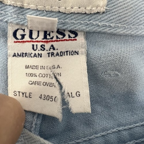 vintage Guess USA american tradition jeans made in USA size 28 light wash cotton - Picture 8 of 9