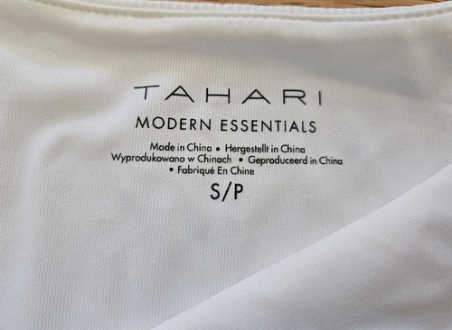 Tahari Women's Ribbed Sleeveless Tank Top White Small NWT - Picture 8 of 8
