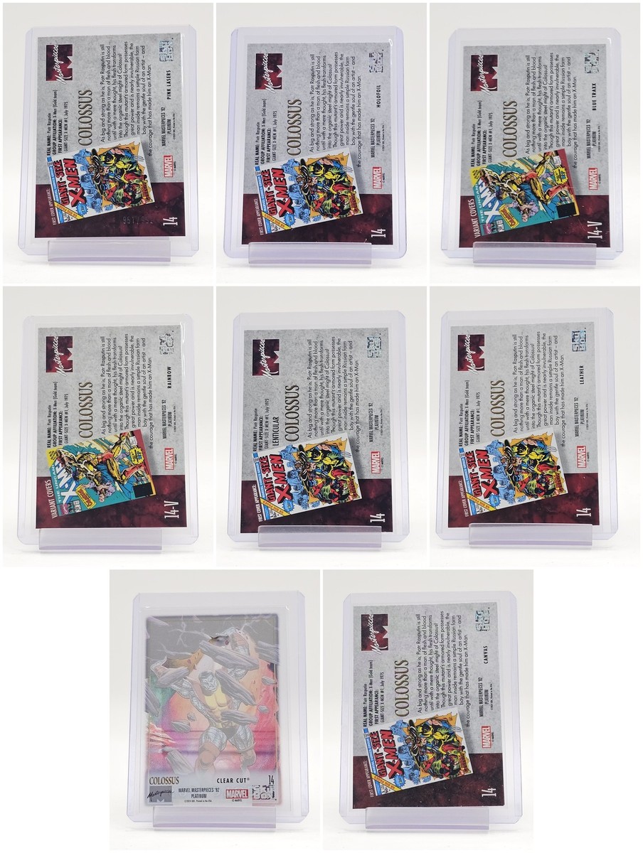 8] COLOSSUS 2024 UD MARVEL MASTERPIECES 92 PLATINUM PINK LASERS