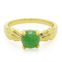 Cavill Damenring Sterlingsilber Vergoldet 0,91Ct Chrysopras GrüN