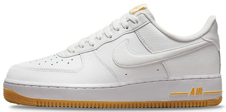 Nike Air Force 1 '07 White University Gold Gum for Sale