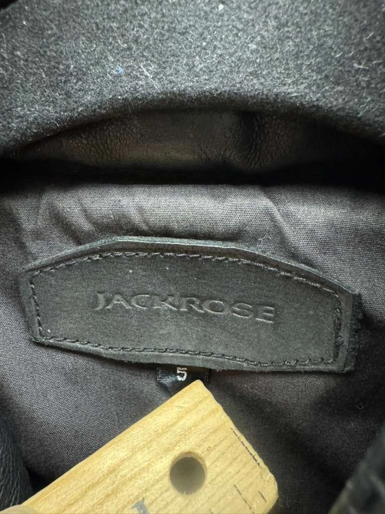 Jackrose Full-Zip Leather Hooded M-65 Military Jacket Black Mens Size 5 image 7