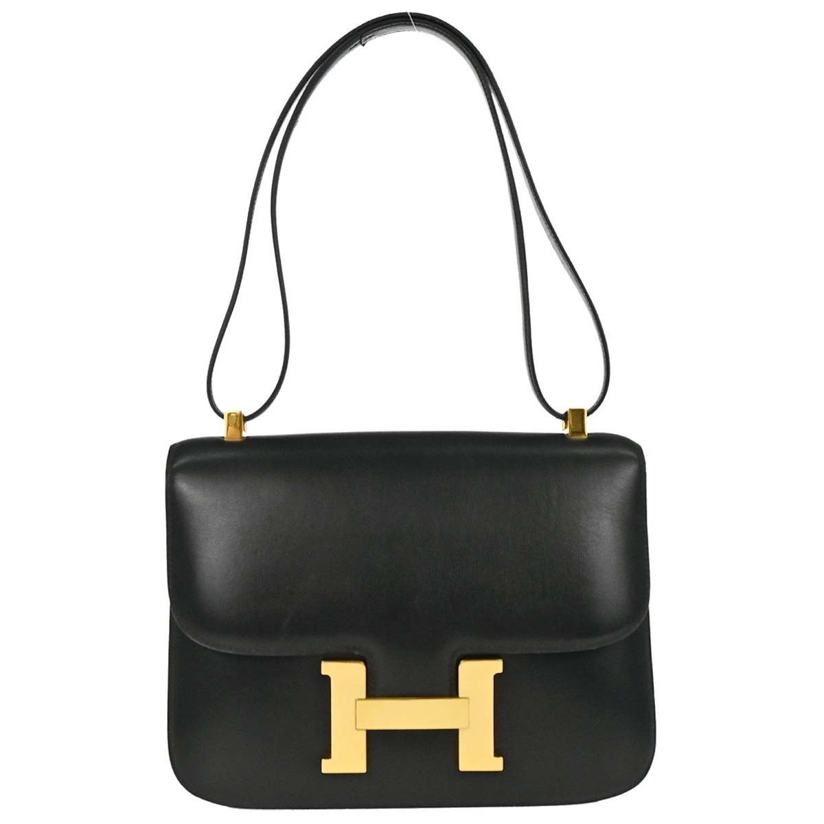 Hermes Black Box Calf Constance 23 Shoulder Bag 187820