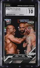 2024 Topps Now Boxing Mike Tyson/Jake Paul #3 CGC 10
