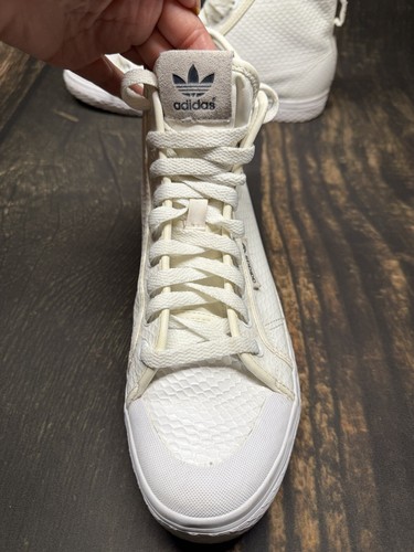 Weiße High Top Adidas Schuhe Herren Größe 10 - Bild 6 von 8