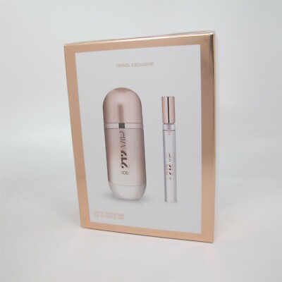 212 VIP ROSE by Carolina Herrera 2 Pc Set: 10 ml & 80 ml Eau de