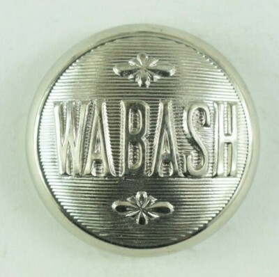 1880s-90s Wabash Railroad Original Uniform Button 3 Z9AM