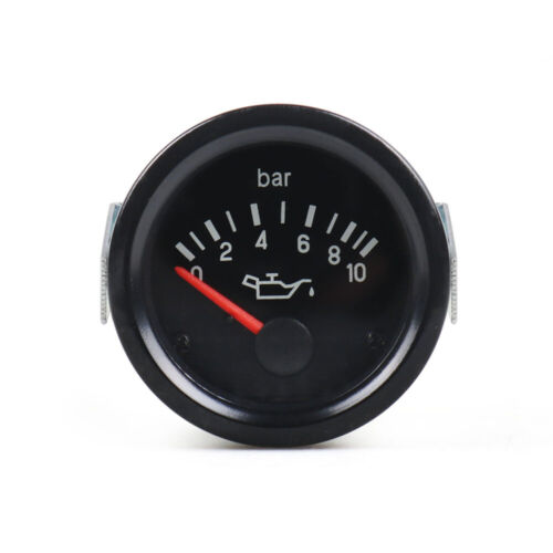 2'' 52mm Pointer Yellow Light Electronic Oil Press Pressure Gauge Meter 0-10 Bar - Picture 3 of 7
