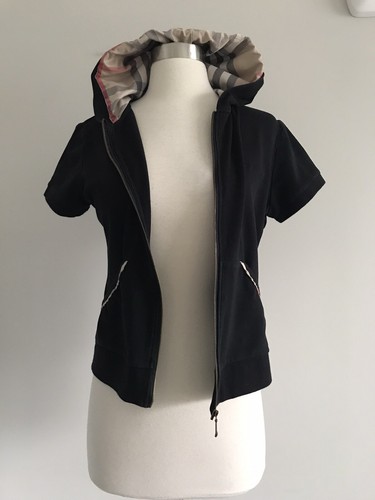 BURBERRY LONDON FULL ZIP HOOD POCKETS GIRL'S TOP SWEATSHIRT SIZE XL - Picture 6 of 10