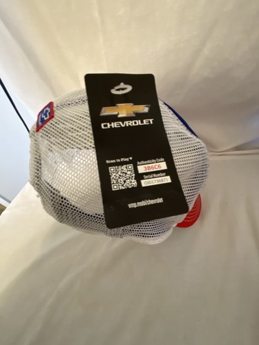 Chevrolet Blue Red White Mesh Trucker Hat Logo Cap Cruisin Sports Snap Back - Picture 3 of 7