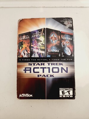 Star Trek Action Pack Star Trek Armada and Voyager - PC Game 4 Pack New