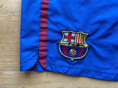 BARCELONA 2006 2007 HOME FOOTBALL SOCCER SHORTS NIKE 146985-425 sz