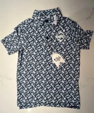 1764 Signature Notah Begay III Championship Sprig Midnight Golf Polo Kids Size S