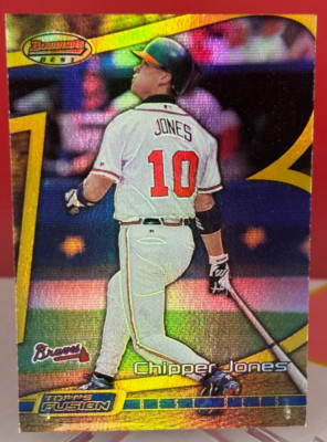 2001 Bowman's Best CHIPPER JONES Fusion Best Bets Refractor #46