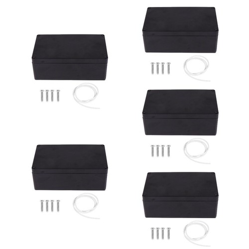 5 Pack Projekt Plastikboxen Gehäuse Stecker Wetterfest Anschlüsse