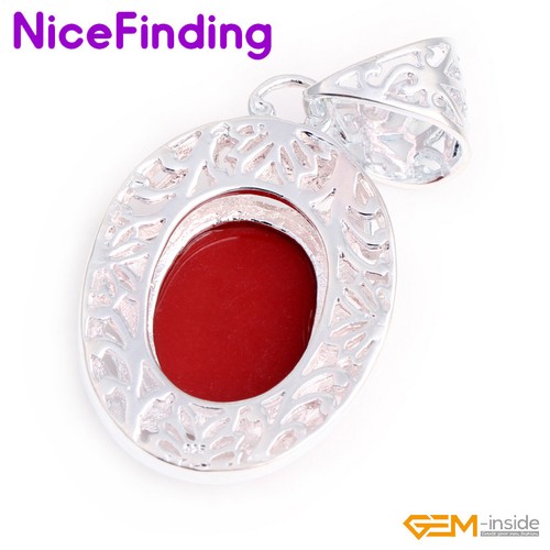 Ciondolo Pietre Ovali Argento Perline Moda Gioielli Ciondolo Collana Ciondoli Regalo di Natale - Foto 26 di 35