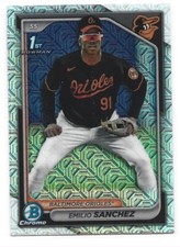 Emilio Sanchez 2024 Bowman Chrome #BCP-241 1st Mojo Refractor Orioles