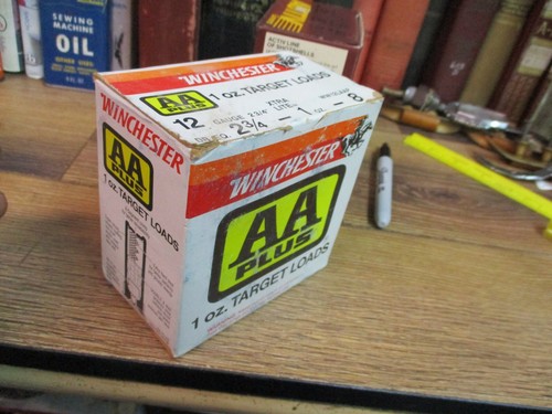 WINCHESTER WESTERN AA PLUS TARGET LOAD shot shell shotgun EMPTY BOX 12 ga - Picture 3 of 8