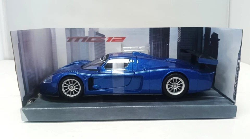 Maserati MC12 Blue Met Blu 2006 Mondo Motors 1:24 Usato + Box 1/24 Rare - Immagine 2 di 4