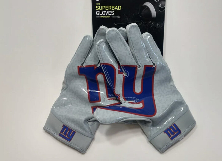 送料無料 新品 NIKE アメフト SUPERBAD GLOVES XXL Nike Superbad Padded Football Gloves Size 3XL Men Light Blue