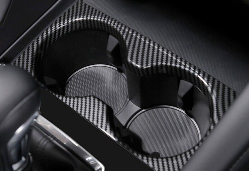 Fit For Mazda 3 Axela 2020-2023 Carbon Fiber Rear Water Cup Panel Frame Trim 1X - Bild 5 von 20
