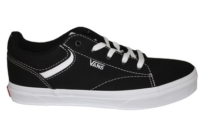 junior black and white vans