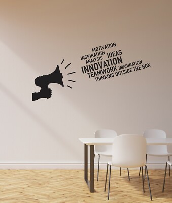 Vinyl Wall Decal Office Motivation Words Inspiration Quote Stickers ...