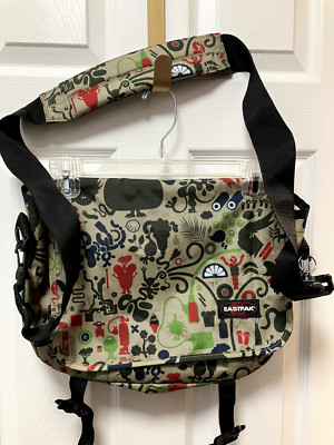 Eastpak Messenger Bag Unique Whimsical print Crossbody