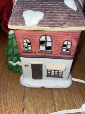 Holiday Expressions Dickens Sammlerstücke Porzellan Beleuchtet Haus Bäckerei EUC