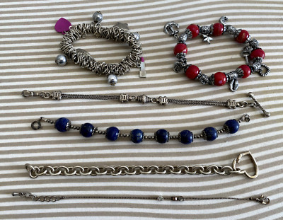 6 Vintage Armbänder - alle verschiedene Stile - Kostüm