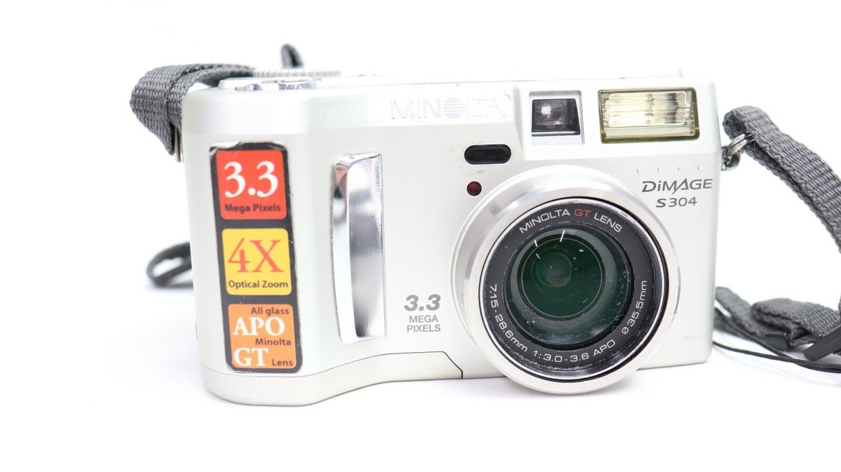 Minolta Camera Dimage S304 MP 4X Zoom Silver