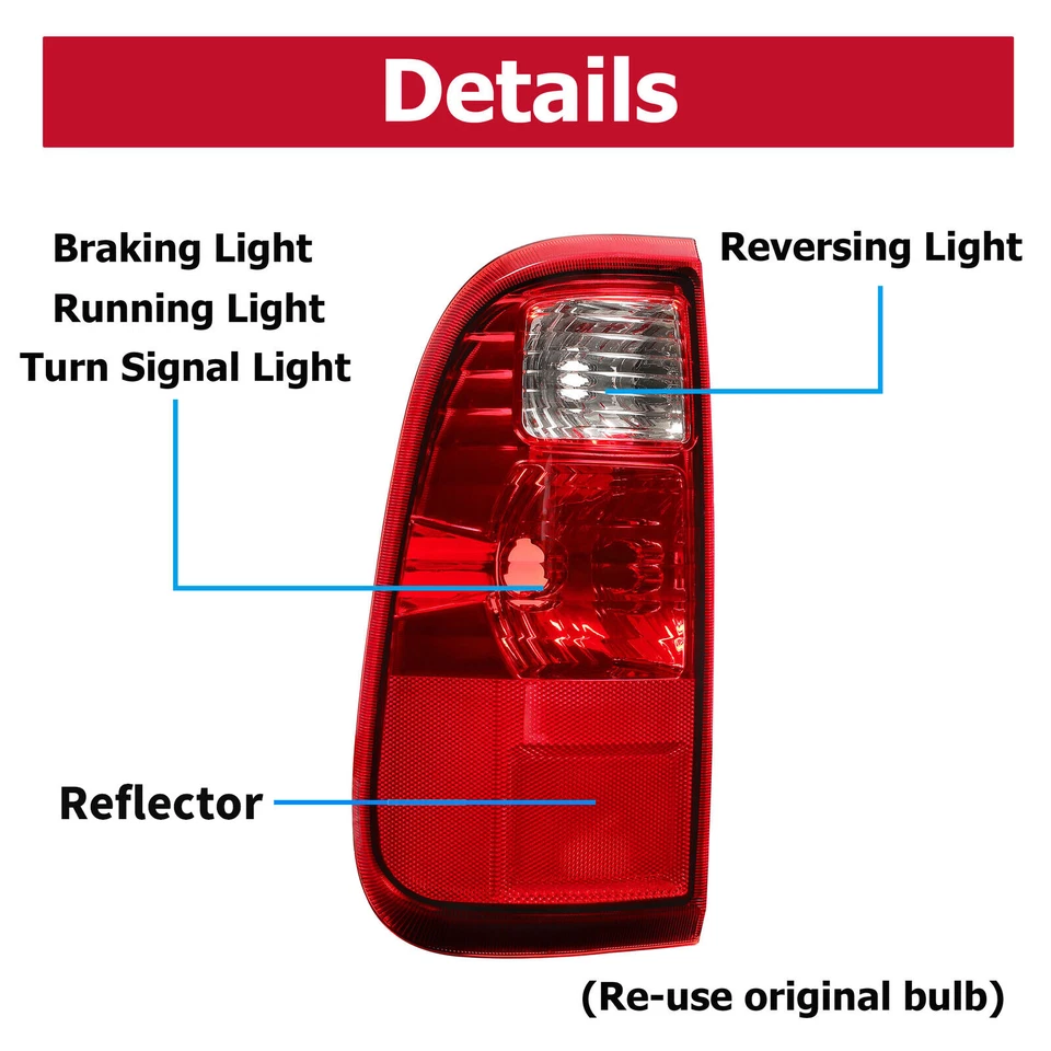 Tail Light Set For Ford F250 F-250 F-350 F-450 F-550 Super Duty 2008-2016 LH&RH Foto 2 de 4