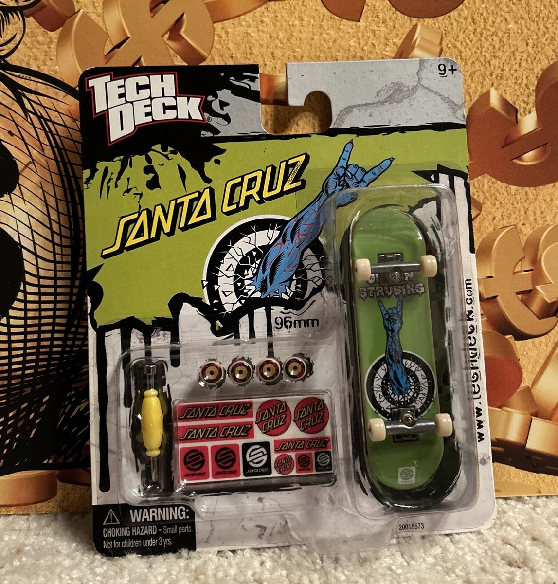 Rare Tech Deck Santa Cruz Skateboard Justin Strubing New Old Stock