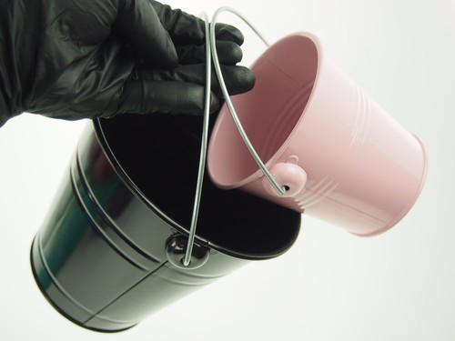 Large XL Metal Sand Water Paint Pails Buckets Party Favor Wedding Baby Shower - Picture 5 of 36