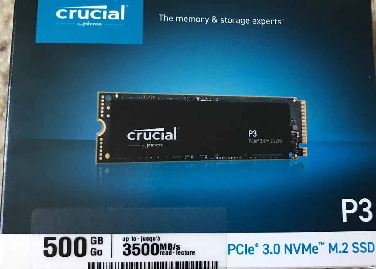 Crucial P3 500GB , NVME M.2 SSD Win11 Installed!