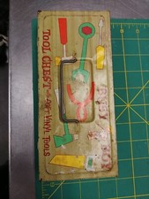Vintage BUSY BOY Tool Chest, Metal Box.  box only 